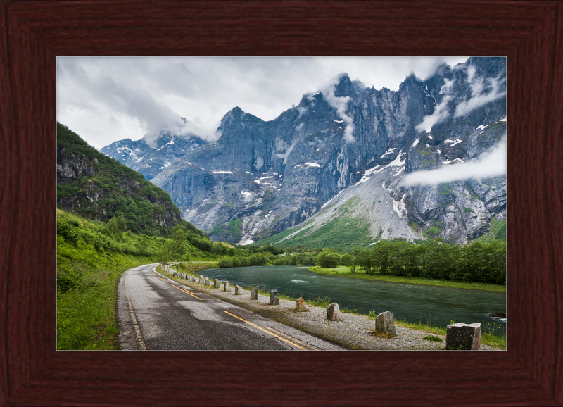 Romsdalen and Trolltindene with Some Clouds - Great Pictures Framed