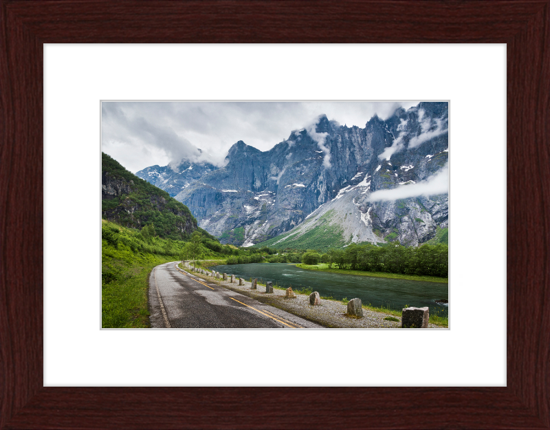 Romsdalen and Trolltindene with Some Clouds - Great Pictures Framed