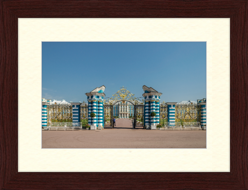 The Catherine Palace and Its Golden Gates in St. Petersburg - Great Pictures Framed