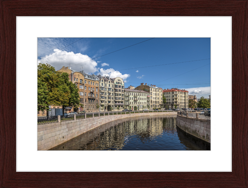 Karpovka River Embankment - Great Pictures Framed