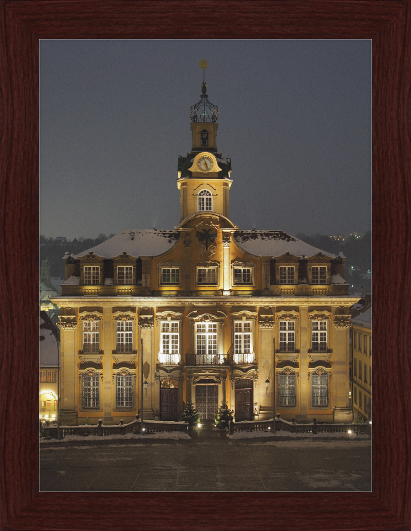 Schwäbisch Hall - Rathaus - Great Pictures Framed