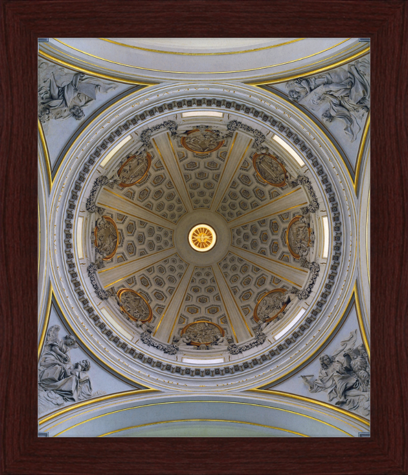 Dome of Bernini's Parish Church in Castel Gandolfo - Great Pictures Framed