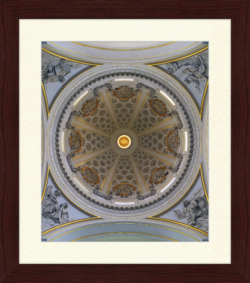 Dome of Bernini's Parish Church in Castel Gandolfo - Great Pictures Framed