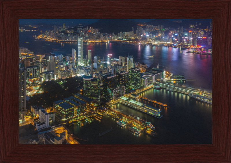 View of Victoria Harbor - Great Pictures Framed