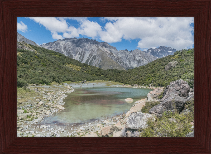 Blue Lake in Mount Cook - Great Pictures Framed