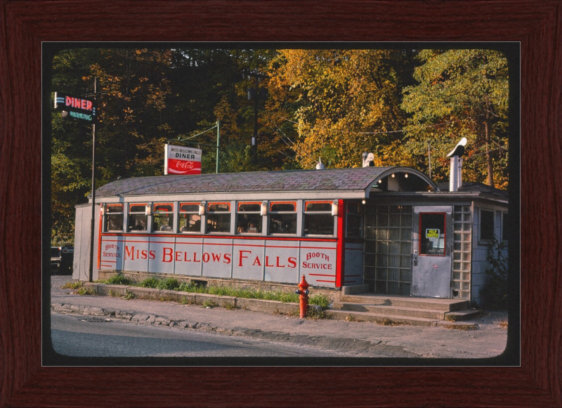 Miss Bellows Falls Diner Bellows Falls Vermont - Great Pictures Framed