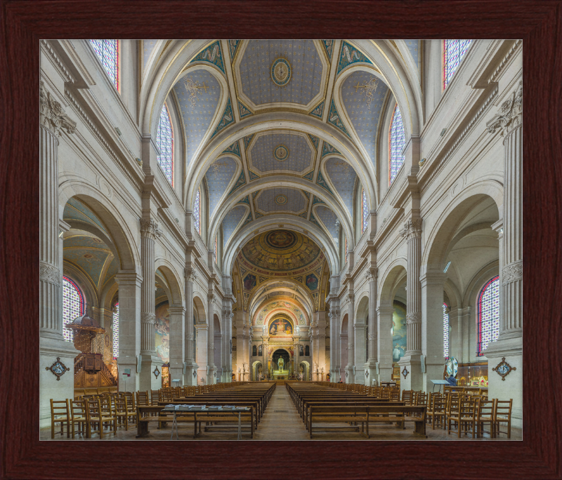 Inside the Church of Saint-François-Xavier - Great Pictures Framed