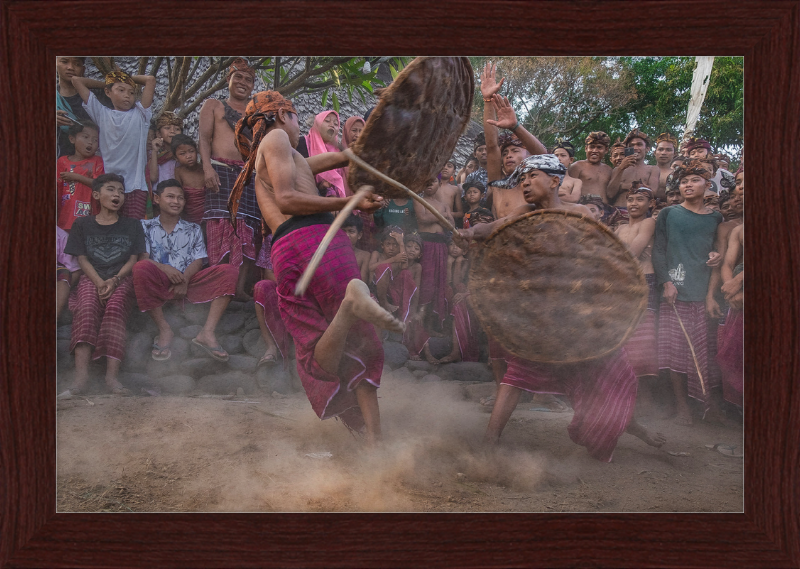 Peresean Traditional Sport of Sasak Tribe - Great Pictures Framed