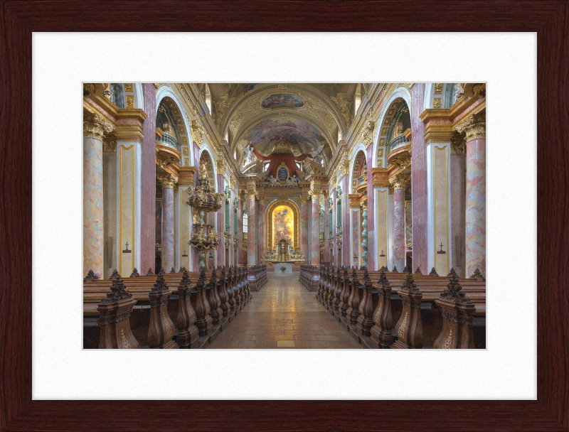 Interior View of the Jesuit Church in Vienna, Austria - Great Pictures Framed