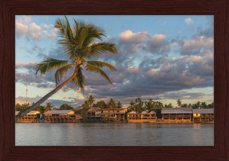 River bank of Don Khon - Great Pictures Framed