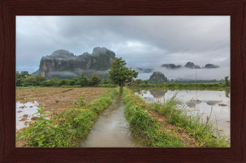 A Stream in the Countryside of Vang in Norway - Great Pictures Framed