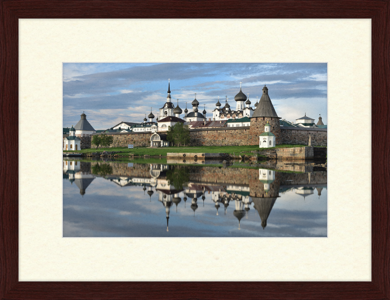 Fortress Wall and Domes of the Cathedrals of the Solovetsky Monastery - Great Pictures Framed