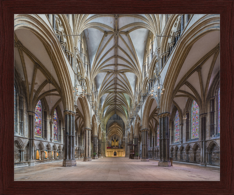 Lincoln Cathedral Nave 1, Lincolnshire, UK - Great Pictures Framed