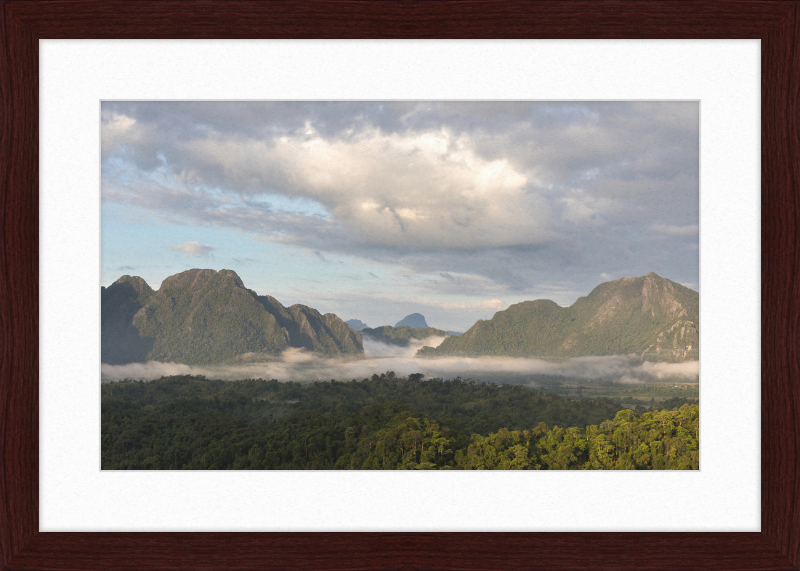 View from Mount Nam Xay, Vang Vieng, Laos - Great Pictures Framed