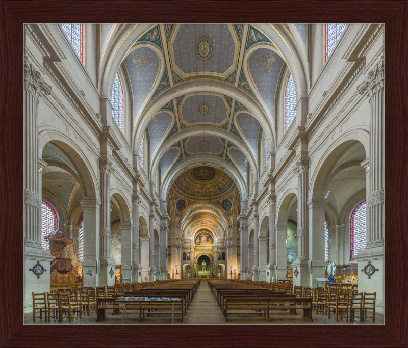 Inside the Church of Saint-François-Xavier - Great Pictures Framed