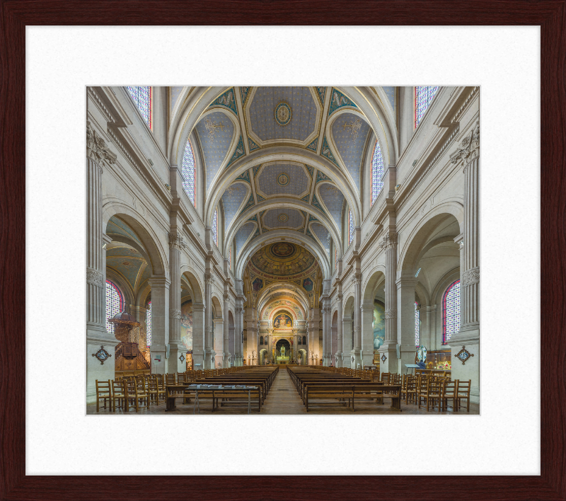 Inside the Church of Saint-François-Xavier - Great Pictures Framed