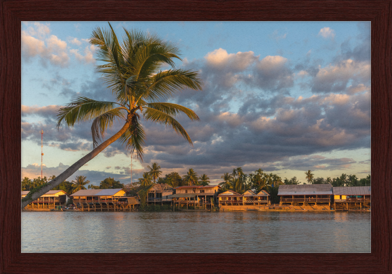 River bank of Don Khon - Great Pictures Framed