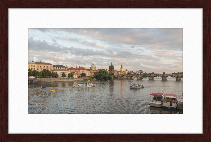 North View of Charles Bridge from Mánesův Most, Prague - Great Pictures Framed